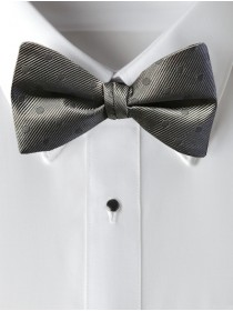 'Allure' Tonal Bow Tie - Charcoal